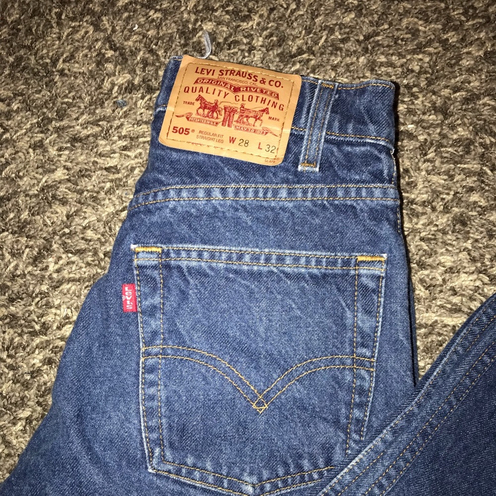 More Levi Mom jeans - dark wash